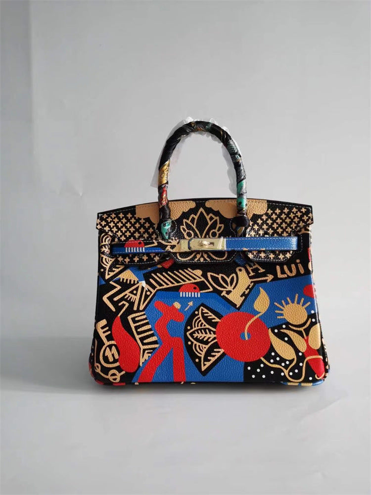 Limited Edition Berkin 30 Graffiti Painted Handbag | Automatic 20% OFF at Checkout