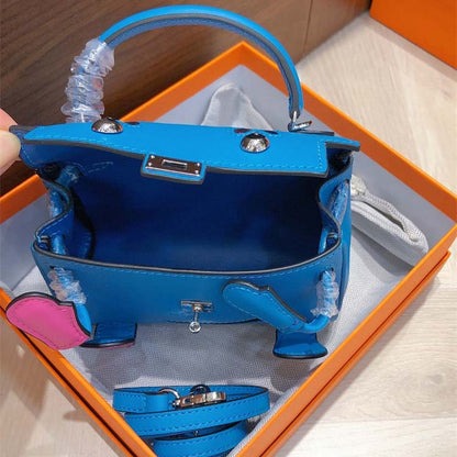 Genuine Leather Smile Inspired Kelli Doll Bag Mini Handbag