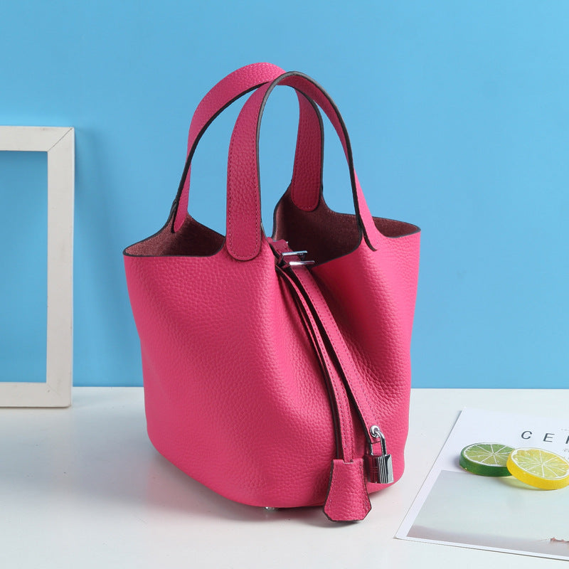 Top Grain Leather Inspired Pictin Tote Bag New Colors