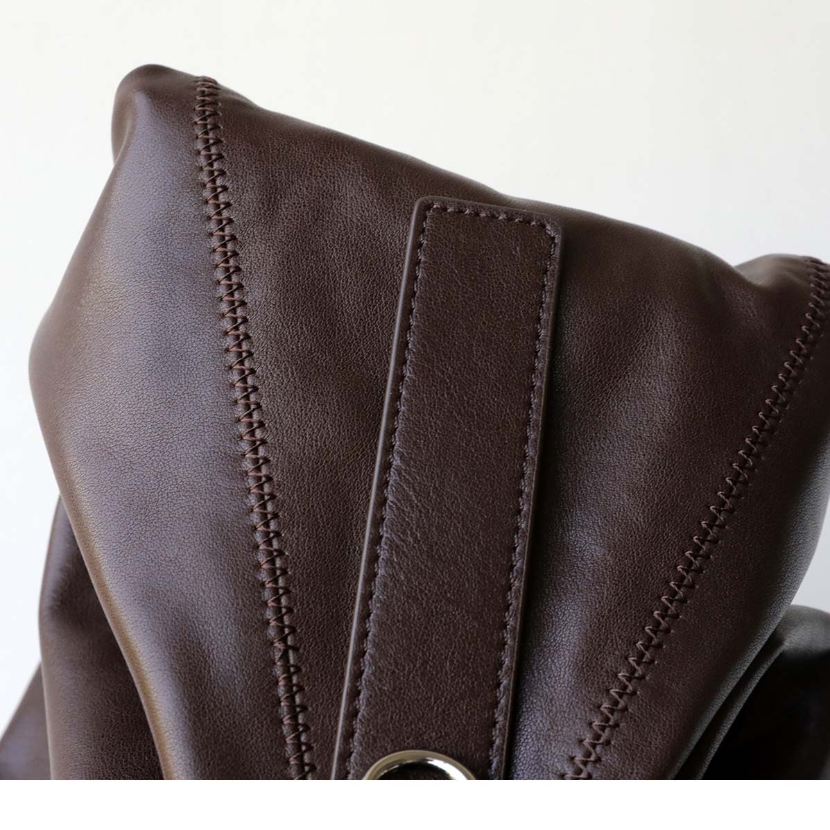 Vegetable Tanned Leather Hobo Bag