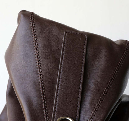 Vegetable Tanned Leather Hobo Bag