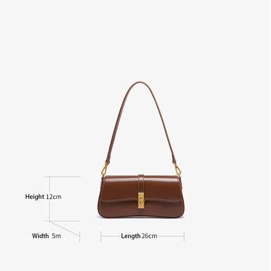 Structured Minimalist Baguette Bag | Come With 2 Straps