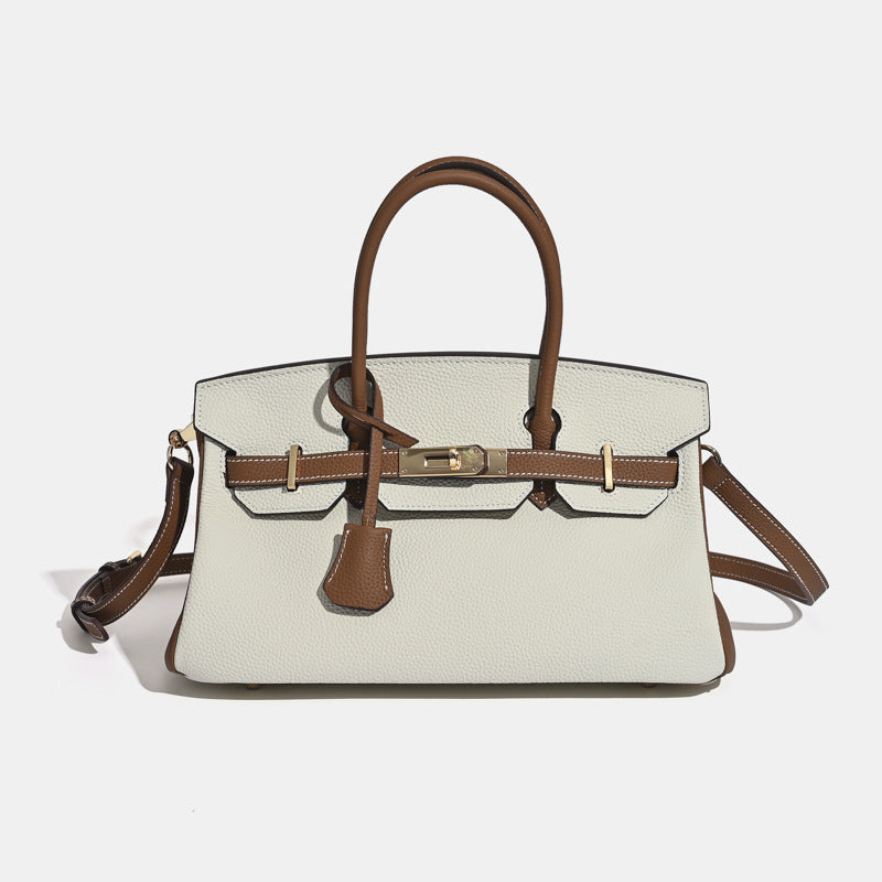 JPG 30 Small Top Handle Bag Top Grain Leather Shoulder Bag