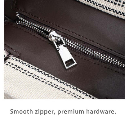 Striped Linen Ethnic Handbag Crossbody Bag