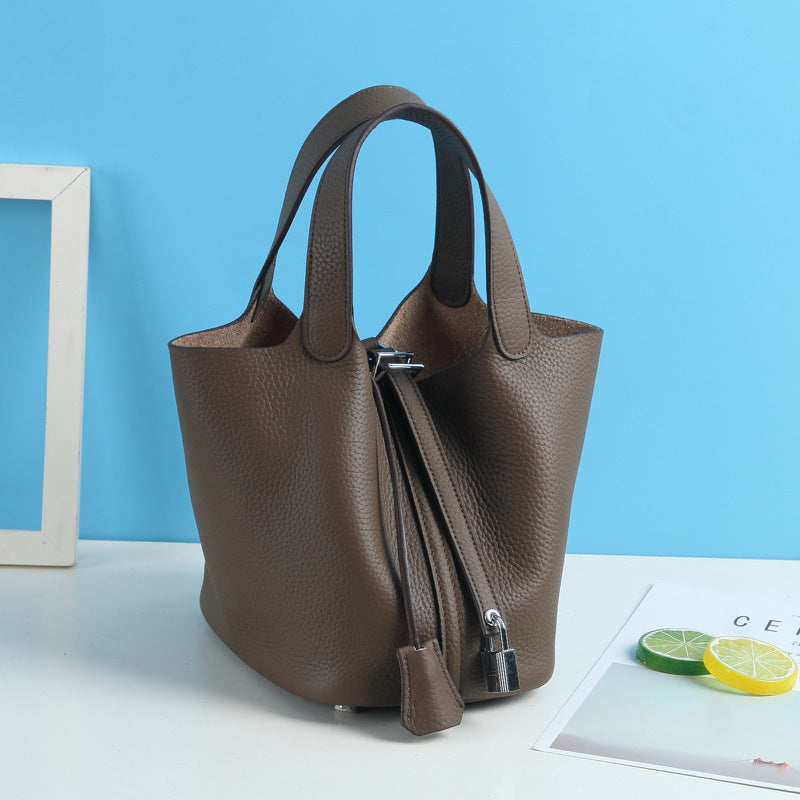 Top Grain Leather Inspired Pictin Tote Bag New Colors