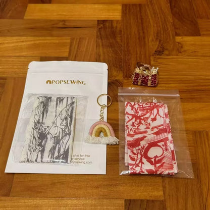 26 Letters Silk Scarf for Berkin Kelli Lindi Bag Charm | Women's Scarves and Silk Accessories - 2 Pcs