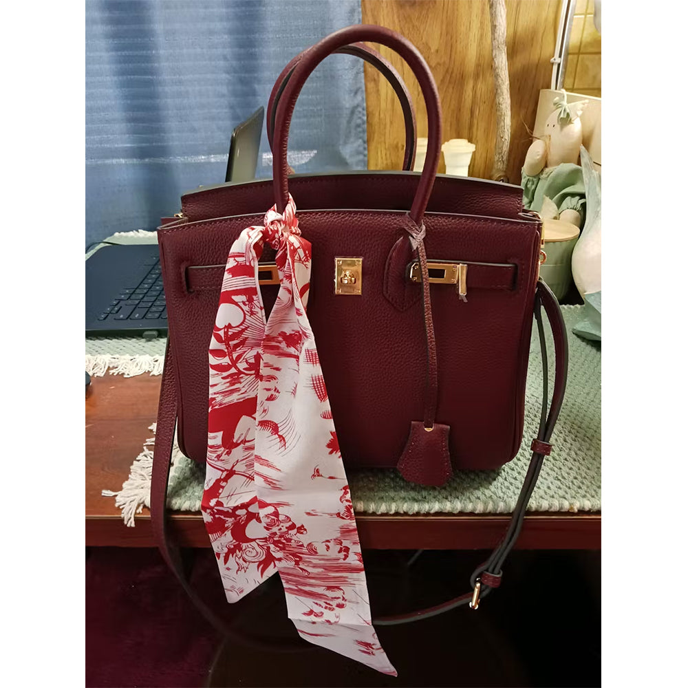 26 Letters Silk Scarf for Birkin Bag Kelly Bag Charm | Women's Scarves and Silk Accessories - 2 Pcs