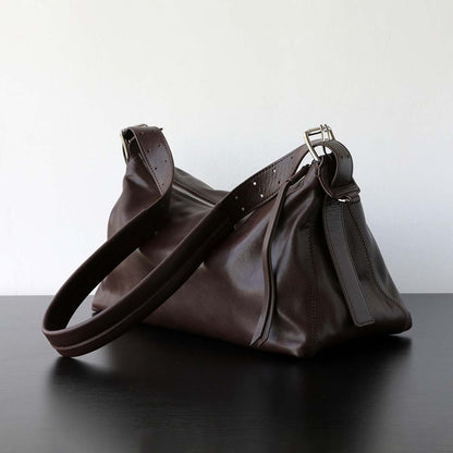 Vegetable Tanned Leather Hobo Bag