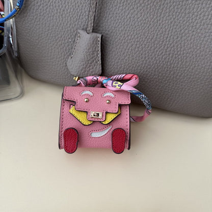 Micro Quelle Idole Bag Charm Vegan Leather Earphone Storage Bag for AirPods