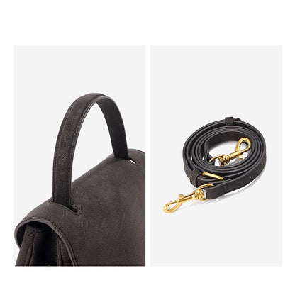 Classic Leather Handbag | Woman Crossbody Satchel