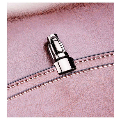Genuine Leather Handbag - Top Grain Cowhide Square Bag