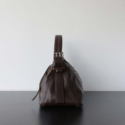Vegetable Tanned Leather Hobo Bag