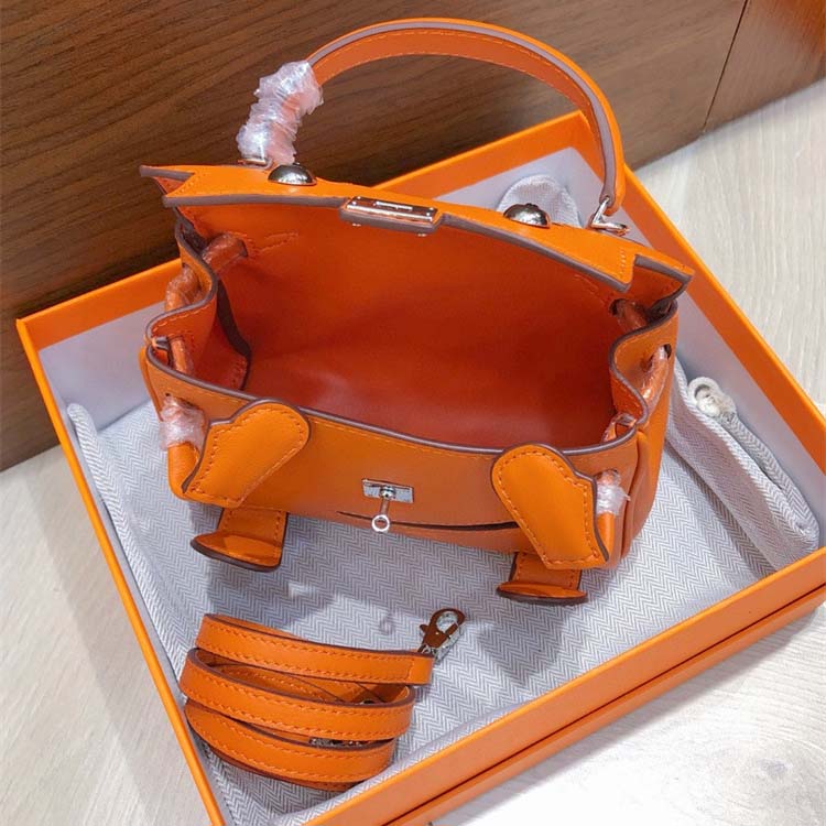 Genuine Leather Smile Inspired Kelli Doll Bag Mini Handbag