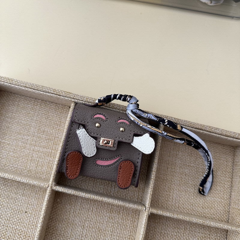 Micro Quelle Idole Bag Charm Vegan Leather Earphone Storage Bag for AirPods