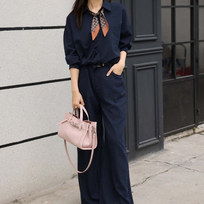 Togo Leather Tote Bag Minimalist Handbag Crossbody Bag