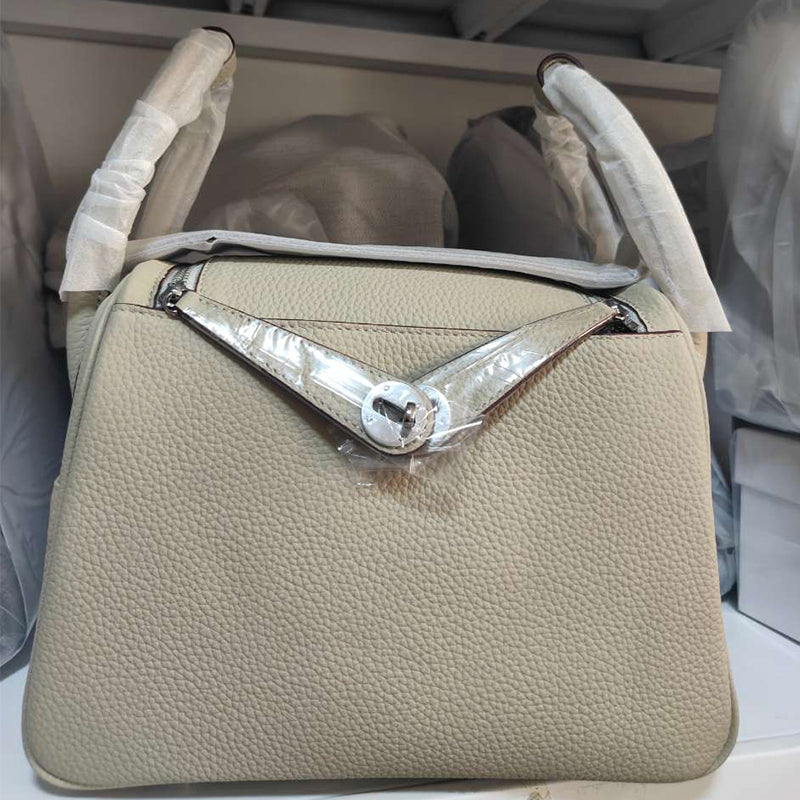 Inspired Lindi Bag Silver Hardware 16 Colors | Genuine Togo Leather Shoulder Bag