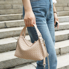 Load image into Gallery viewer, Woven Leather Pillow Bag Handbags for Woman Shoulder Bag

