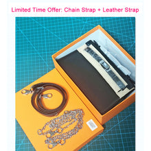 画像をギャラリービューアに読み込む, Crocodile Embossed Leather Inspired Kelly Small Chain Bag Silver Hardware
