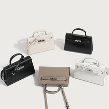 Load image into Gallery viewer, Inspired Mini Kelly 20 Bag Vegan Leather Handbag Silver Hardware
