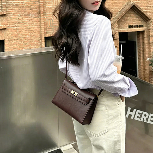 Epsom Leather Handbag Pochette Woman Shoulder Bag New Colors