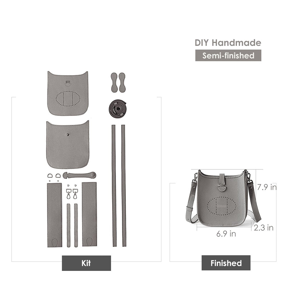 HANDSEWGIFT Eveline Bag Leather Mini Crossbody Bag DIY Kit
