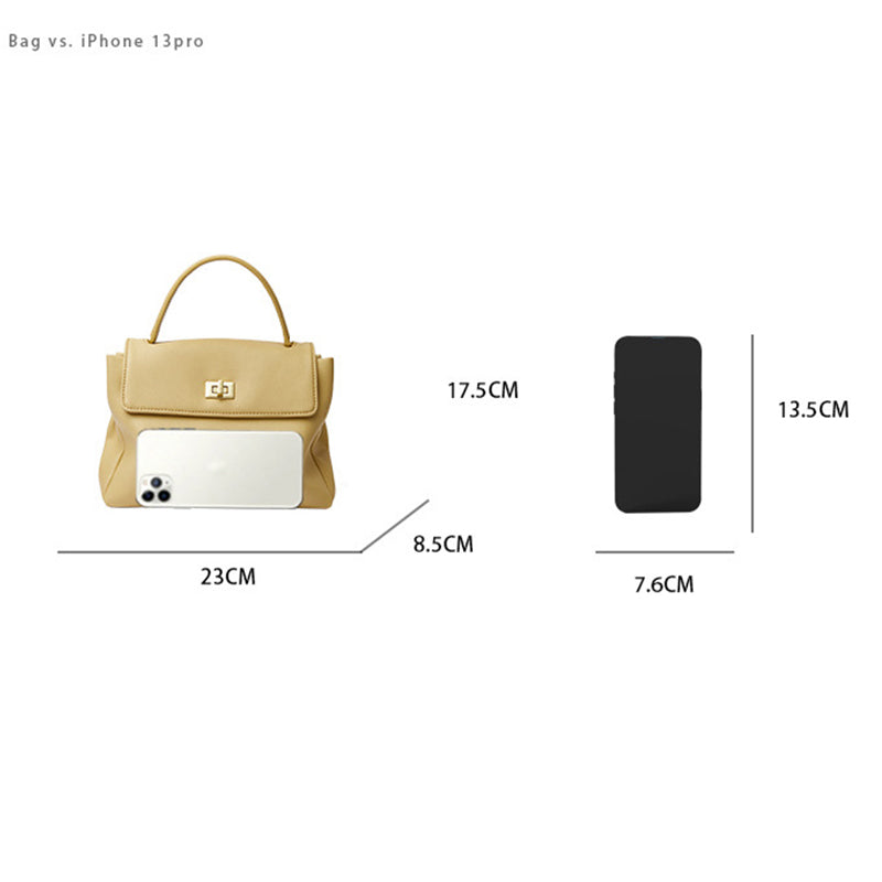 Soft Leather Square Bag Women Handbag