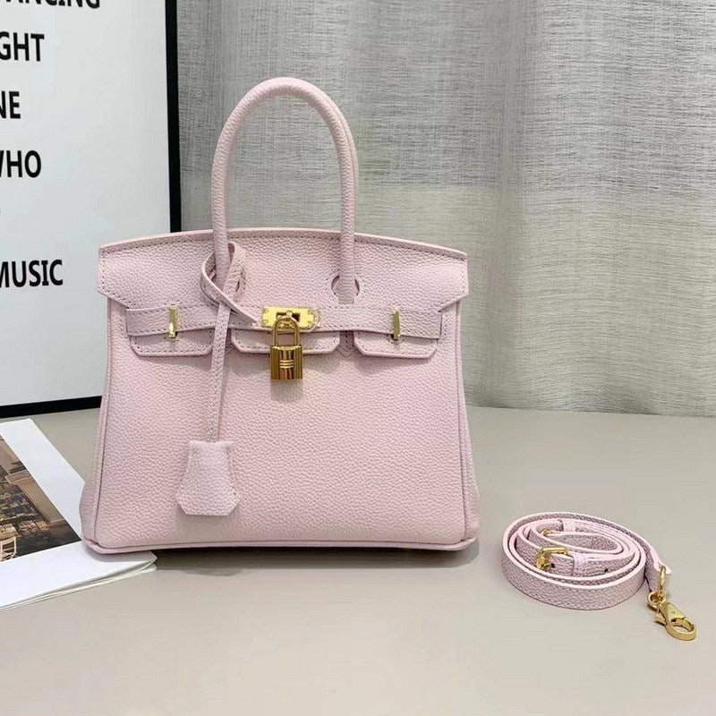 New Colors Genuine Leather Inspired Berkin Bag Top Handle Bag | Automatic 20% OFF at Checkout