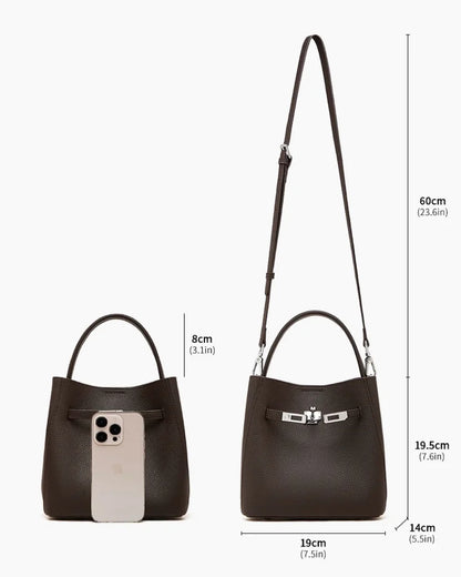 Togo Leather Basket Bucket Bag