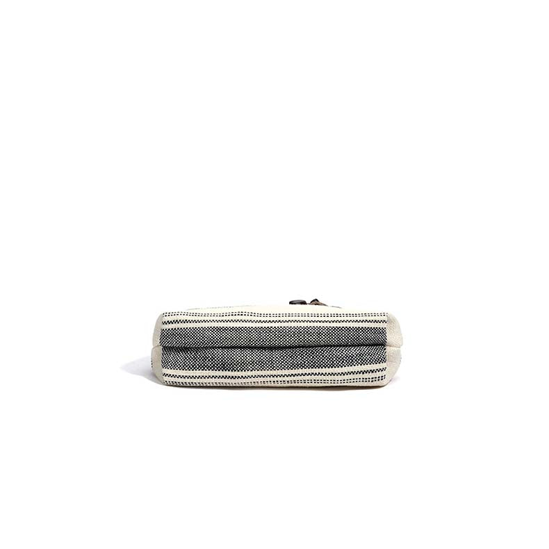 Striped Linen Ethnic Handbag Crossbody Bag