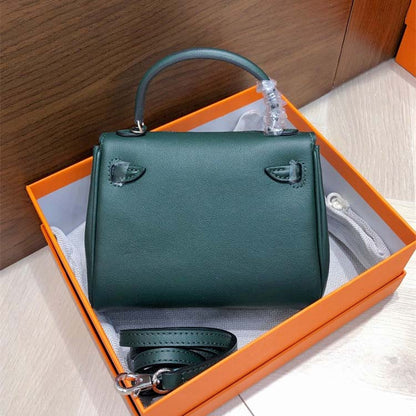 Genuine Leather Smile Inspired Kelli Doll Bag Mini Handbag