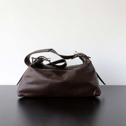Vegetable Tanned Leather Hobo Bag