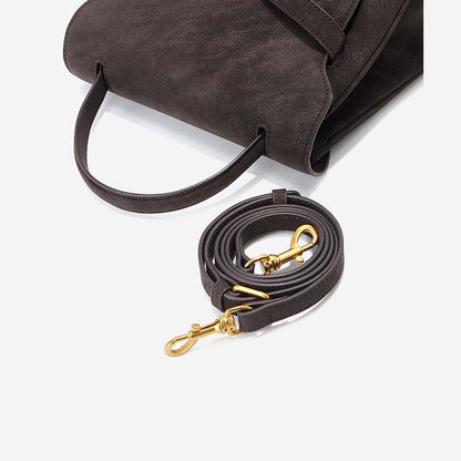 Classic Leather Handbag | Woman Crossbody Satchel