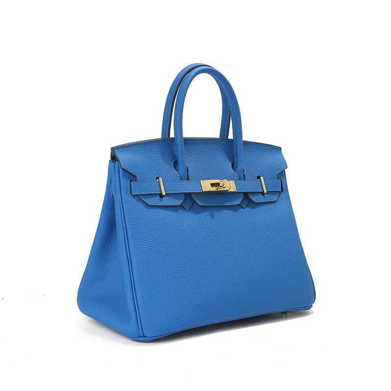 Top Grain Leather Inspired Berkin Handbag Golden Hardware | Automatic 20% OFF at Checkout