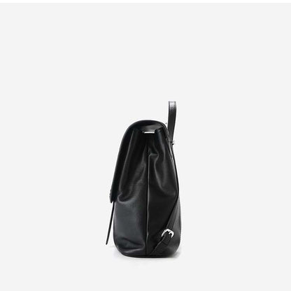 Minimalist Genuine Leather Backpack - Chic Laptop Commuter Bag
