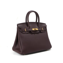 Load image into Gallery viewer, Inspired Mini Berkin 20 Handbag Top Grain Leather Purse Golden Hardware
