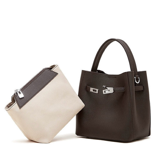 Togo Leather Basket Bucket Bag