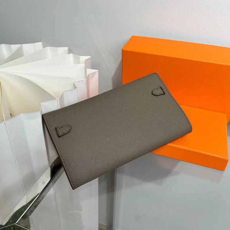 Leather Kelli to Go Long Wallet Girls Clutch Bag Luxury Shoulder Bag