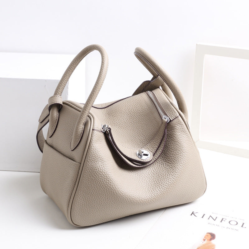 Inspired Lindi Bag Silver Hardware 16 Colors | Genuine Togo Leather Shoulder Bag