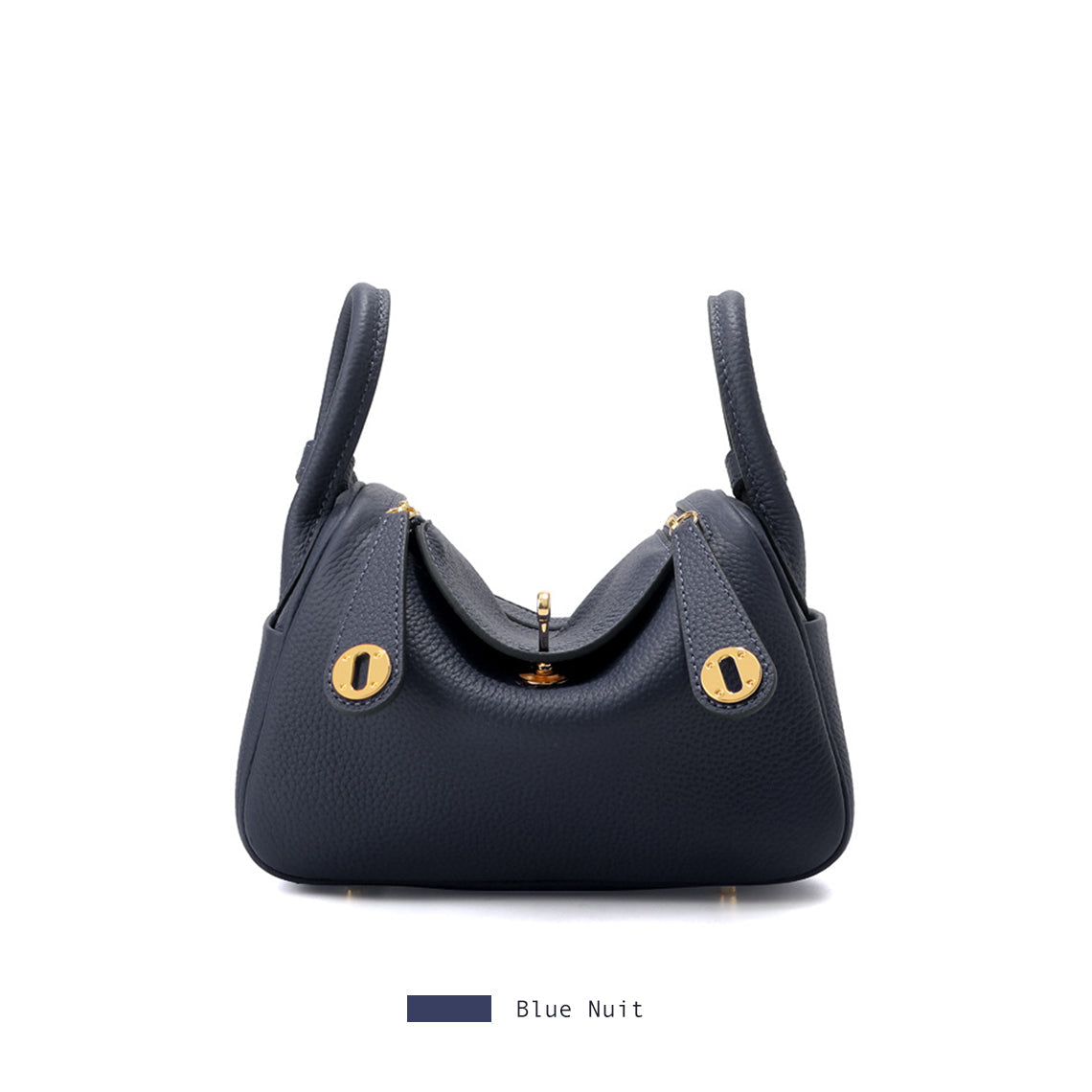Inspired Lindi Bag Gold Hardware | Genuine Togo Leather Shoulder Bag
