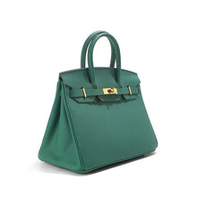 Load image into Gallery viewer, Inspired Mini Berkin 20 Handbag Top Grain Leather Purse Golden Hardware
