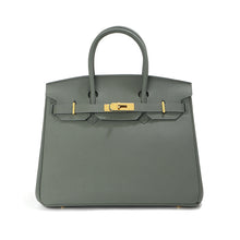 Load image into Gallery viewer, Inspired Mini Berkin 20 Handbag Top Grain Leather Purse Golden Hardware
