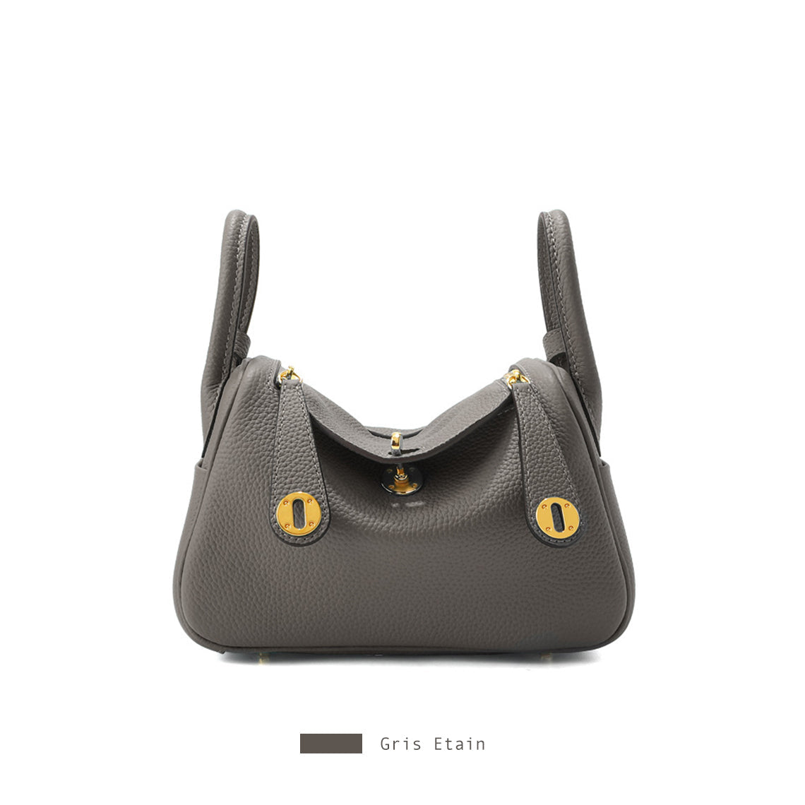 Inspired Lindi Bag Gold Hardware | Genuine Togo Leather Shoulder Bag