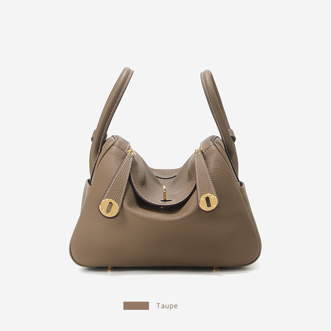 Inspired Lindi Bag Gold Hardware | Genuine Togo Leather Shoulder Bag