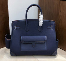 Load image into Gallery viewer, Inspired Limited Edition Berkin Cargo 35cm Canvas Swift Leather Handbags
