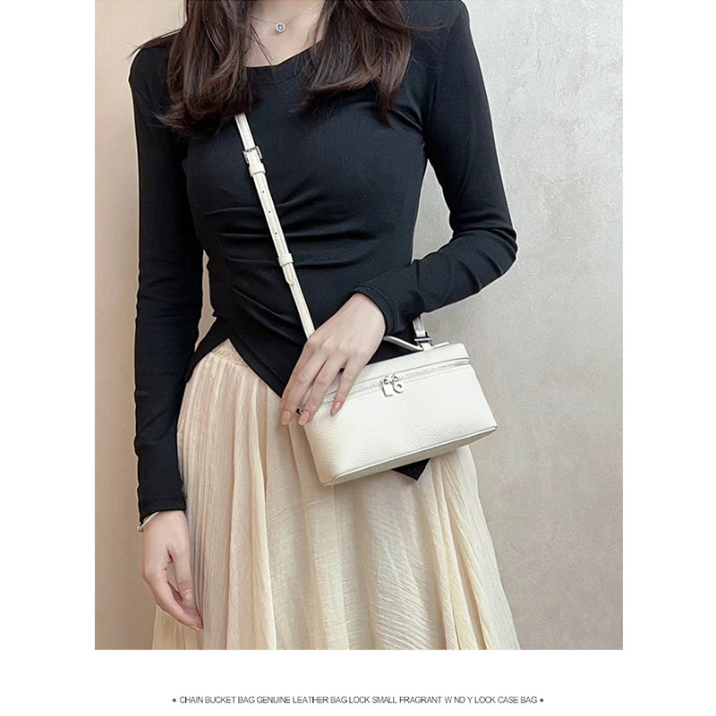 Top Grain Leather Inspired LP19 Extra Pocket Pouch Handbag