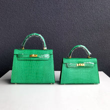 Load image into Gallery viewer, Crocodile Pattern Inspired Kelly Bag New Colors Handbags for Woman
