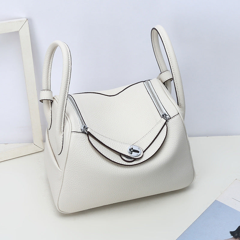 Inspired Lindi Bag Silver Hardware 16 Colors | Genuine Togo Leather Shoulder Bag