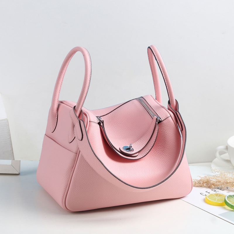 Inspired Lindi Bag Silver Hardware 16 Colors | Genuine Togo Leather Shoulder Bag