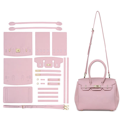 HANDSEWGIFT Top Grain Leather Platinum Bag DIY Kit