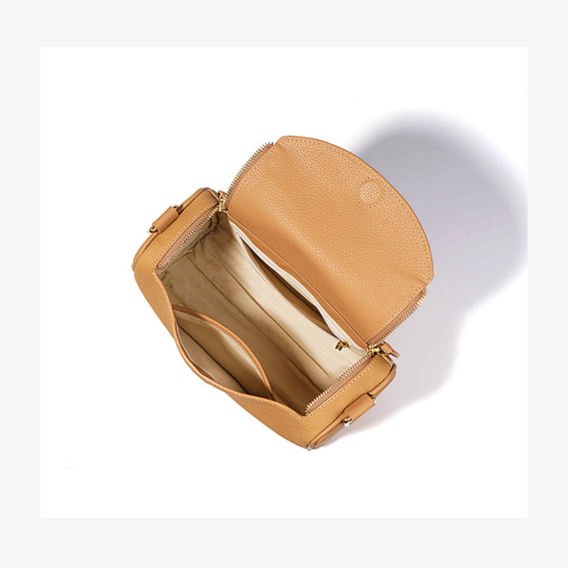 Top Grain Leather Pillow Bag Woman Shoulder Bag